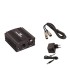 Powerpak 48V Phantom Power Supply 1 Channel for Condenser Microphone Music Recording Equipment (Black)