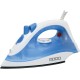 USHA Steam Pro SI 3713, 1300 W Steam Iron, Powerful Steam Output Up to 18 G/Min, Non-Stick Soleplate (White & Blue), 1300 Watts