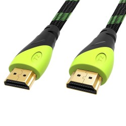 TIZUM High Speed HDMI Cable “Aura” -Gold Plated-High Speed Data 10.2Gbps, 3D, 4K, HD 1080P (33 Ft/10 M)