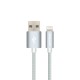 Honeywell USB 2.0 to Lightning cable,MFI-certified Apple original lighting cable, Fast Charging, Nylon-Braided sync and charge cable for iPhone, iPad, Airpods, iPod, 4 Feet (1.2M)- Silver Honeywell USB 2.0 to Lightning cable,MFI-certified Apple original lighting cable, Fast Charging, Nylon-Braided sync and charge cable for iPhone, iPad, Airpods, iPod, 4 Feet (1.2M)- Silver
