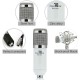 Powerpak Bm-800 White Professional Condenser USB Microphone with Metal Shock Mount (Requires Phantom Power Or Sound Card)