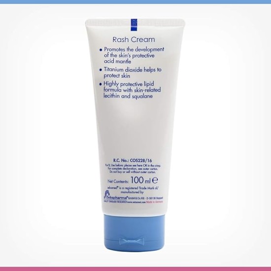 Sebamed Baby Rash Cream|pH 5.5|Ideal for Diaper Rashes| Faster rash healing |100 ml
