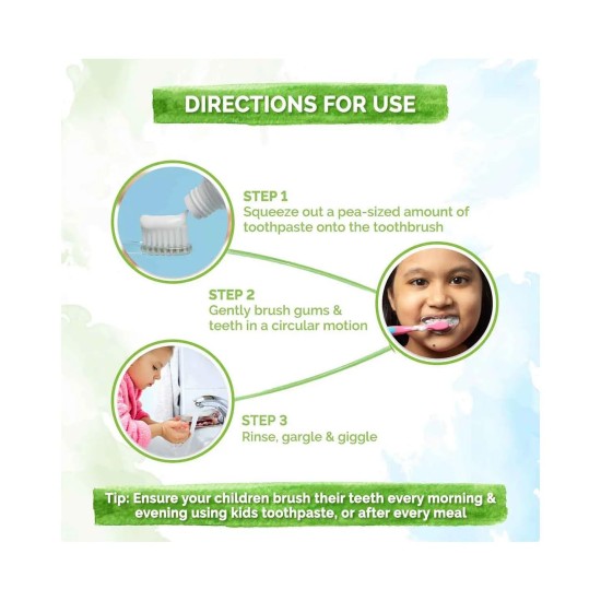 Mamaearth 100% Natural Berry Blast Kids Plaque Removal Toothpaste 50 Gm, Fluoride Free, SLS Free, No Artificial Flavours, Best for baby Mamaearth 100% Natural Berry Blast Kids Plaque Removal Toothpaste 50 Gm, Fluoride Free, SLS Free, No Artificial Flavours, Best for baby