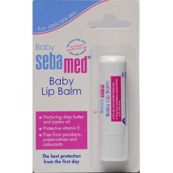 Baby Sebamed Lip Balm|Soft Baby Lips|With Shea butter, Jojoba Oil & Beeswax|4.8 gm