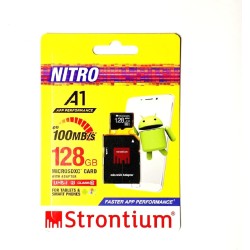 Strontium Nitro A1 Micro SDXC Memory Card with Adapter, 128 GB Strontium Nitro A1 Micro SDXC Memory Card with Adapter, 128 GB