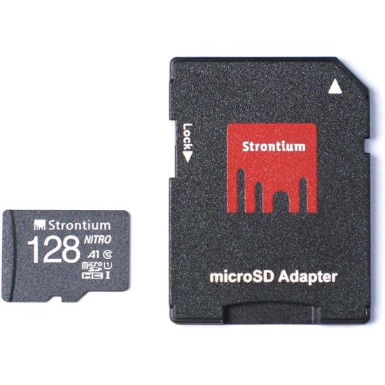 Strontium Nitro A1 Micro SDXC Memory Card with Adapter, 128 GB Strontium Nitro A1 Micro SDXC Memory Card with Adapter, 128 GB