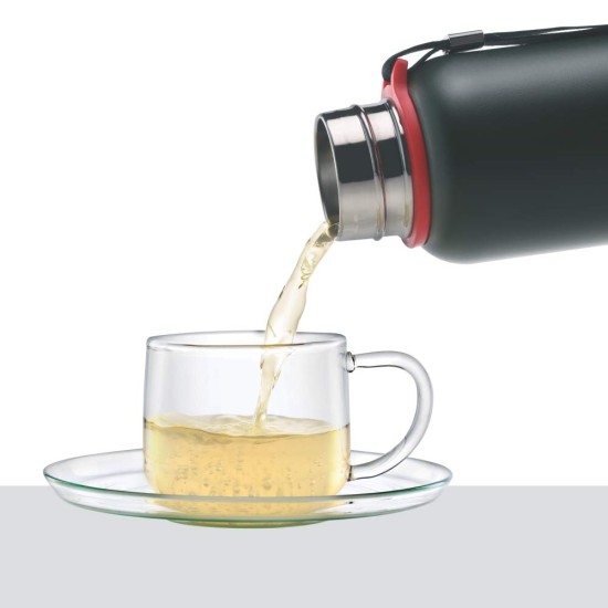 Borosil Hydra Trek 700 ml Stainless Steel Water Bottle | Double Wall Vacuum Insulated Flask, Black | 20 Hours Hot & 24 Hours Cold | Ideal for Personal & Corporate Gifting | 1 Year Warranty