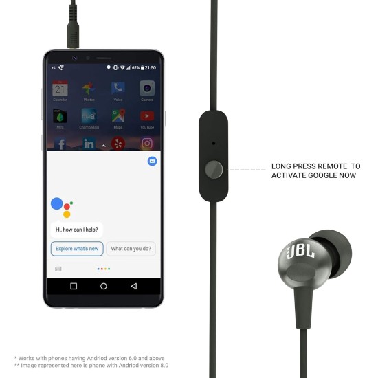 JBL C200SI, Premium in Ear Wired Earphones with Mic, Signature Sound, One Button Multi-Function Remote, Premium Metallic Finish, Angled Earbuds for Comfort fit (Gun Metal) JBL C200SI, Premium in Ear Wired Earphones with Mic, Signature Sound, One Button Multi-Function Remote, Premium Metallic Finish, Angled Earbuds for Comfort fit (Gun Metal)