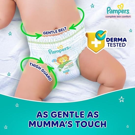 Pampers Complete Skin Comfort Pants, Anti-Rash Blanket, Lotion with Vitamin E & Aloe Vera, New Born, Extra Small Size Baby Diapers (NB,XS) 86 Count, Upto 5kg Pampers Complete Skin Comfort Pants, Anti-Rash Blanket, Lotion with Vitamin E & Aloe Vera, New Born, Extra Small Size Baby Diapers (NB,XS) 86 Count, Upto 5kg