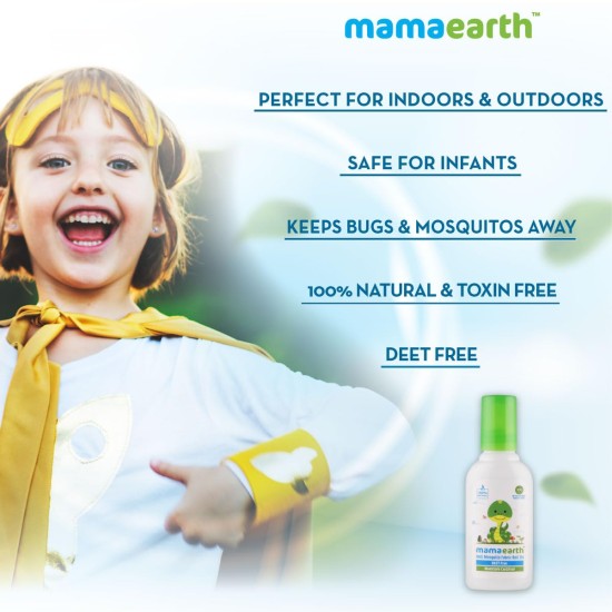 Mamaearth Anti Mosquito Fabric Roll On for Indoor & Outdoor use, Mosquito Repellent, DEET Free, Protects from Dengue, Malaria & Chikungunya,Safe for babies-8ml