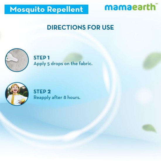 Mamaearth Anti Mosquito Fabric Roll On for Indoor & Outdoor use, Mosquito Repellent, DEET Free, Protects from Dengue, Malaria & Chikungunya,Safe for babies-8ml
