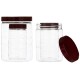 Solimo Checkered Airtight Jar Set of 12, plastic