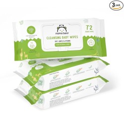 Mama Bear Wet Wipes (Pack of 3, 72 Sheets per Pack)