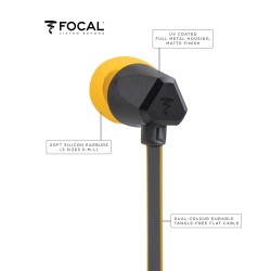 Focal Sense 100SI Wired in Ear Earphone with Mic (Black) Focal Sense 100SI Wired in Ear Earphone with Mic (Black)