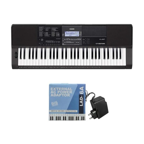 Casio CT-X870IN 61 Keys Portable Keyboard, Black
