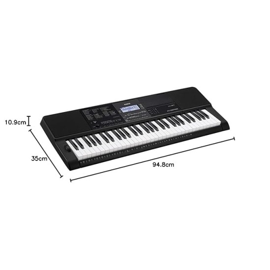 Casio CT-X870IN 61 Keys Portable Keyboard, Black