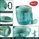 Pigeon Handy Chopper with 5 Stainless Steel Blades and 1 Plastic Whisker (14077 , XL, Green) Pigeon Handy Chopper with 5 Stainless Steel Blades and 1 Plastic Whisker (14077 , XL, Green)