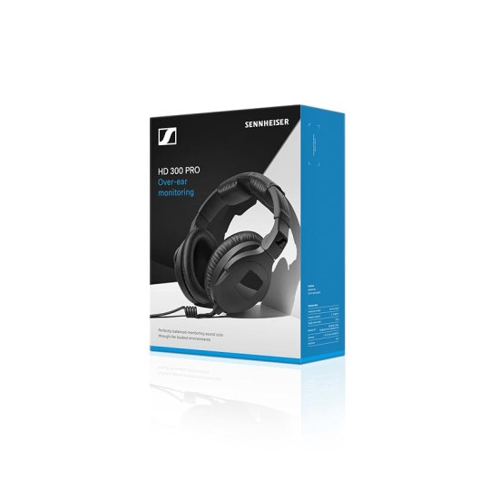 Sennheiser HD 300 PRO Monitoring Headphones | Closed-Back | High Passive Noise Isolation | Detachable Cable | Ideal for Studio Recording, Mixing, Live Sound & Broadcast Applications