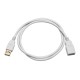 PremiumAV USB 3.0 Extension Moulded Type A Female to Male Cable 3mtr (White, 5 MTR) (MST-789) PremiumAV USB 3.0 Extension Moulded Type A Female to Male Cable 3mtr (White, 5 MTR) (MST-789)