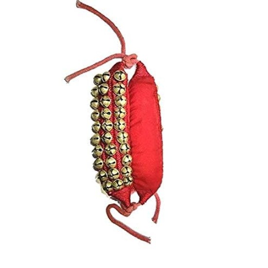 UAPAN MetalCraft Ghungroo Red Pad 3 Line,Red Pad Ghungroo 3 Line