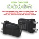 Tizum E250 240V USB Wall Charger for All iPhone, Android, Smart Phones & Tabs - Black