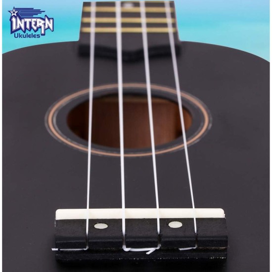 INTERN SOPRANO 21" UKULELE WITH BAG (BLACK) INTERN SOPRANO 21" UKULELE WITH BAG (BLACK)