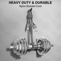 Wayona Nylon Braided (2 Pack) Long Lightning To Usb A Syncing And Fast Charging Data Cable For Iphone, Ipad Tablet (3Ft+6Ft Pack Of 2, Grey) Wayona Nylon Braided (2 Pack) Long Lightning To Usb A Syncing And Fast Charging Data Cable For Iphone, Ipad Tablet (3Ft+6Ft Pack Of 2, Grey)