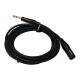 HAWK PROAUDIO SXSG010 Gold Series 6.35mm TRS Male to XLR Male Balanced Interconnect With USB Cable Tie for Monitor - 3 Meter (Black)