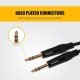 Hawk Proaudio SMSG010 Gold Series 6.35mm TRS Male to 6.35mm TRS Male With Cable Tie for Monitor - 3 Meter (Black) Hawk Proaudio SMSG010 Gold Series 6.35mm TRS Male to 6.35mm TRS Male With Cable Tie for Monitor - 3 Meter (Black)