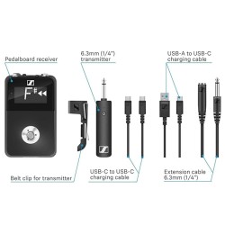 Sennheiser XSW-D PEDALBOARD SET elegant solution allows you to play guitar wirelessly and still use Sennheiser XSW-D PEDALBOARD SET elegant solution allows you to play guitar wirelessly and still use
