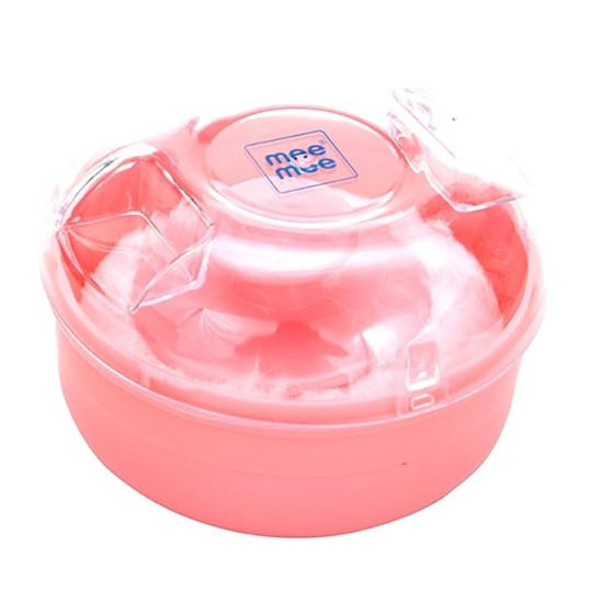 Mee Mee Soft Feel Baby Powder Puff - BPA Free | Box Holder Container for New Born and Kids | Pink Color (Single Pack) Mee Mee Soft Feel Baby Powder Puff - BPA Free | Box Holder Container for New Born and Kids | Pink Color (Single Pack)