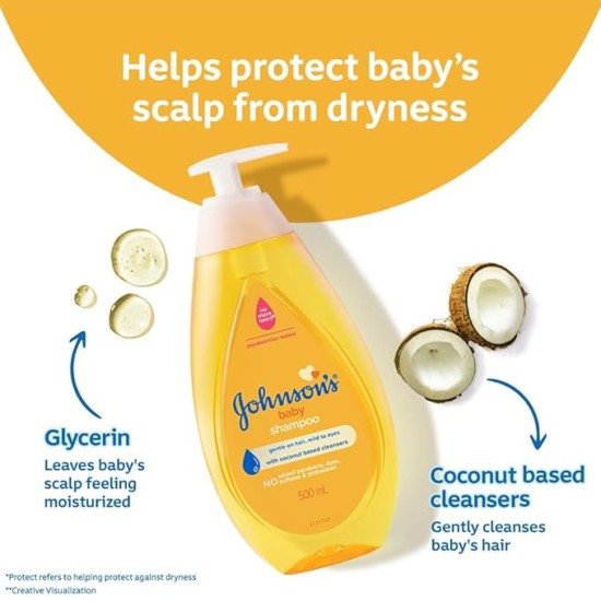 Johnson's Baby No More Tears Shampoo, 500ml with Baby Lotion, 100ml Johnson's Baby No More Tears Shampoo, 500ml with Baby Lotion, 100ml