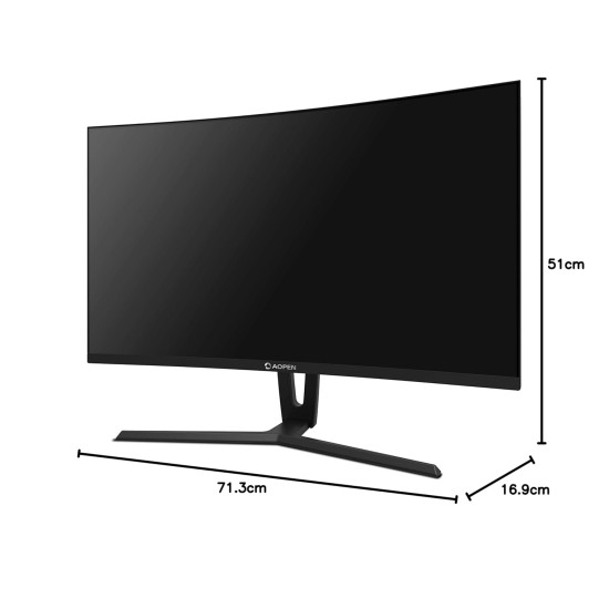 AOPEN Acer 32Hc1Q 32 Inch (81.28 Cm) 2560 X 1440 Pixels, Curve Gaming LCD Monitor (Black)
