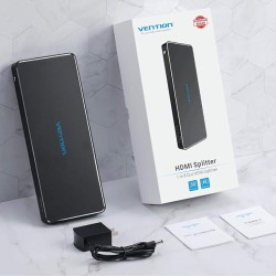 VEnTIOn 1 in 8 Out HDMI Splitter AFMB0 (Black)