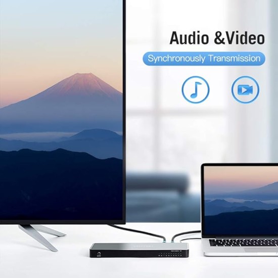 VEnTIOn 1 in 8 Out HDMI Splitter AFMB0 (Black)