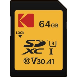 Kodak High Speed Class 10 SDXC 64 GB 95 MB/s SD Memory Card (Black Kodak High Speed Class 10 SDXC 64 GB 95 MB/s SD Memory Card (Black