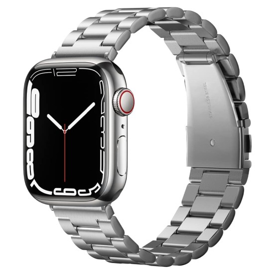Spigen Modern Fit Metal Strap for Apple Watch Ultra (49mm) | 8/7 (45mm) | 6/5/4 (44mm) | 3/2/1 (42mm) - Sliver Spigen Modern Fit Metal Strap for Apple Watch Ultra (49mm) | 8/7 (45mm) | 6/5/4 (44mm) | 3/2/1 (42mm) - Sliver