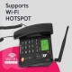 Beetel F3 4G Fixed Landline Wireless Phone with Hotspot, LED Backlight, 2-Way Digital Speaker, Supports 4G VoLTE, 3G, 2G (Black)