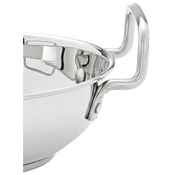 Solimo Stainless Steel Induction Bottom Kadhai Set Size 18Cm,20Cm,1.5 Liter