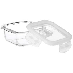 Solimo Airtight Borosilicate Glass Container Set (Transparent,3 Pieces, 350 ml)