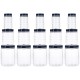 Solimo Plastic Checkered Jar Set of 15 (Royal Blue)