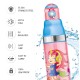 Milton Kool Stunner 600 Kids Plastic Insulated Water Bottle, 520 ml, Sipper Bottle, Leak Proof, BPA Free, Food Grade, School & Picnic Bottle, Pink