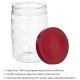 Solimo Plastic Pet Storage Jar and Container, Set of 12 (4 pcs x 300 ml, 4 pcs x 600 ml, 4 pcs x 1.2 ltrs Each) Red Wine | Air Tight | Kitchen Organiser | BPA Free | Stackable