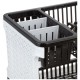 Solimo Plastic Dish Drainer, (Black , 51 cm * 33 cm * 27.2 cm)
