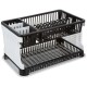 Solimo Plastic Dish Drainer, (Black , 51 cm * 33 cm * 27.2 cm)