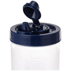 Solimo Plastic Oil Dispenser, Set Of 2 (1 L Each), Dark Blue, 1 liter