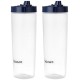 Solimo Plastic Oil Dispenser, Set Of 2 (1 L Each), Dark Blue, 1 liter