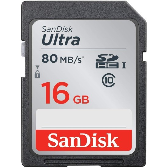 SanDisk Ultra 16GB (10 Pack) Class 10 80MBps SD Memory Card SDHC UHS-I SDSDUNC-016G-GN6IN SanDisk Ultra 16GB (10 Pack) Class 10 80MBps SD Memory Card SDHC UHS-I SDSDUNC-016G-GN6IN