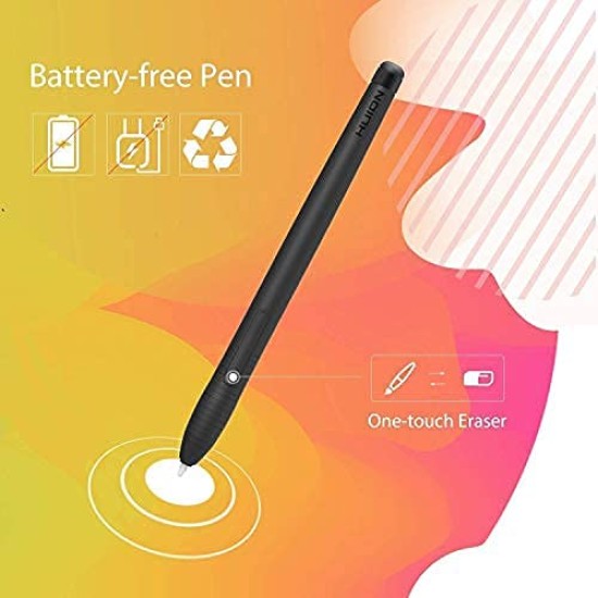 Huion H430P OSU Graphics Drawing Tablet with Battery-Free Stylus 4.8x3 inch Working Area 4 Press Keys Support Work from Home Distance Education Compatible with Android Linux Windows and Mac