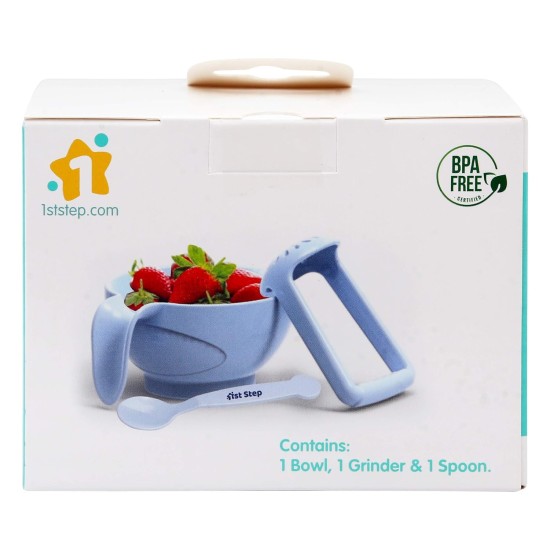 1st Step Portable Grinding Feeding Masher/Serving Bowl for Baby Food Preparation with Spoon(Pack of 1) 1st Step Portable Grinding Feeding Masher/Serving Bowl for Baby Food Preparation with Spoon(Pack of 1)